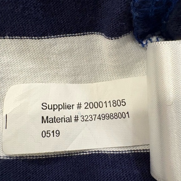 Polo Ralph Lauren Boys Iconic Striped Rugby Shirt - Size M (10-12) Royal/Navy - Picture 8 of 8